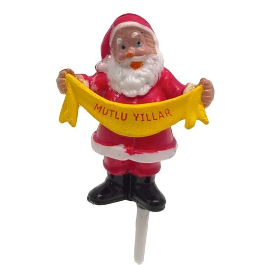 Yılbaşı Pasta Süsü Noel Baba Mutlu Yıllar 72'Li